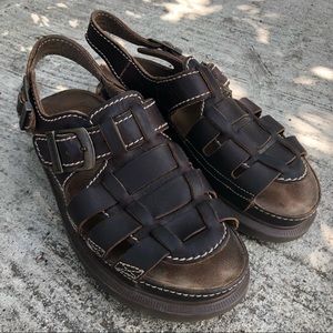 Dr Martens Leather Buckle Sandals